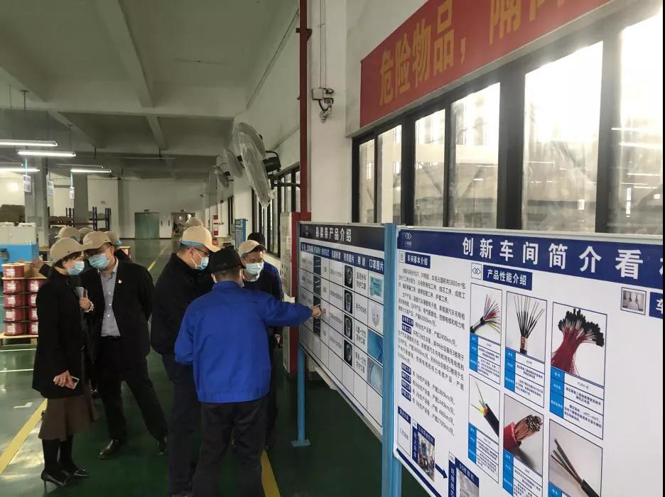 南沙區(qū)區(qū)委常委、常務(wù)副區(qū)長魏敏帶隊到廣州電纜公司督導(dǎo)調(diào)研