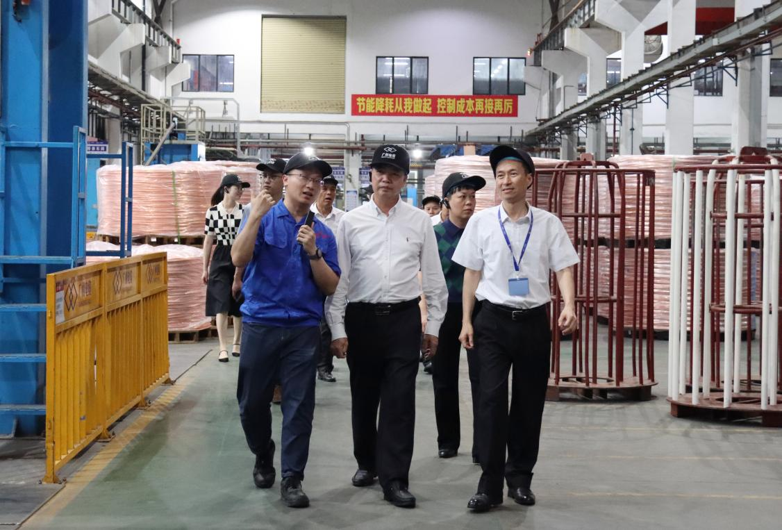 云浮市委常委、統(tǒng)戰(zhàn)部部長梁仁球一行蒞臨廣州電纜考察交流